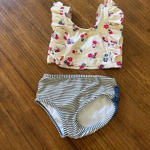 Rufflebutts swim suit and hat